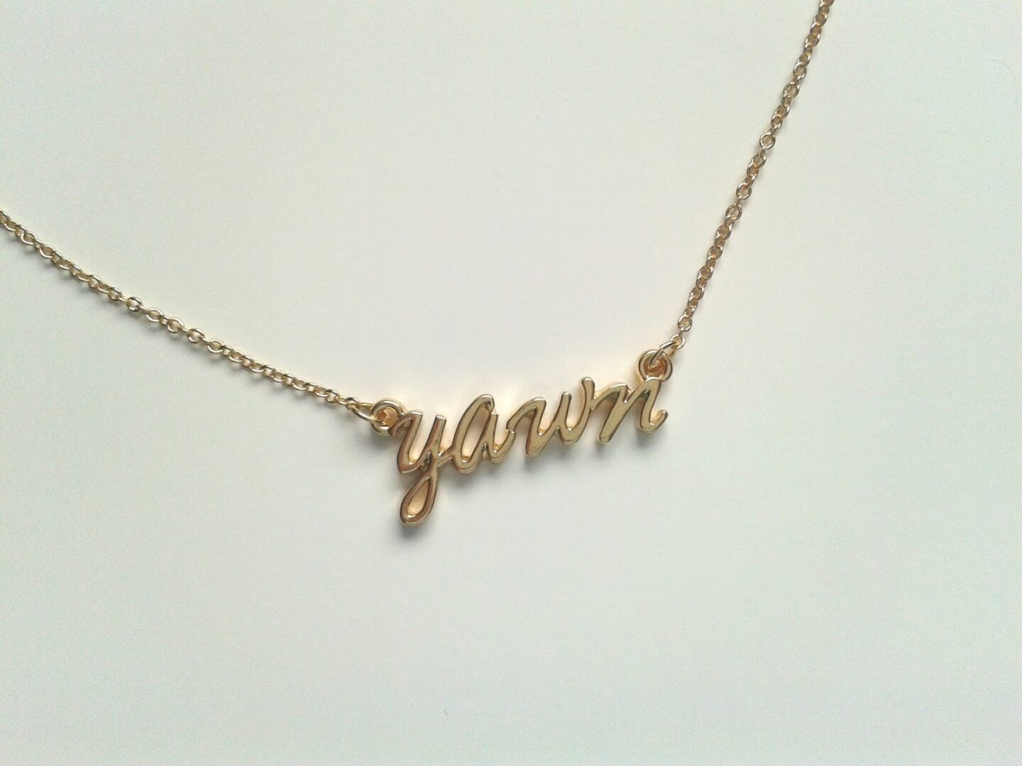 ASOS Yawn Necklace sale review