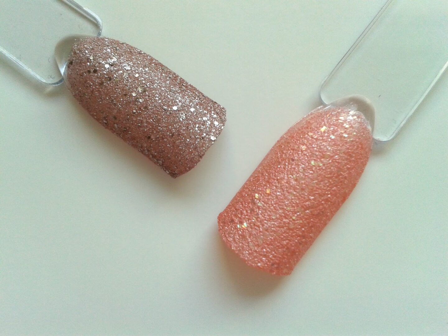GOSH Frosted Sand Nail Lacquers Soft Coral Rose Review Swatches