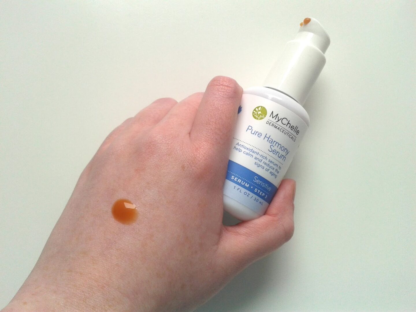 Mychelle Dermaceuticals Pure Harmony Serum Review Swatch