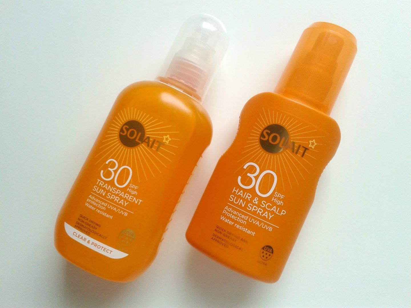 Superdrug Solait Hair & Scalp Sun Spray SPF 30 Superdrug Solait Wet Skin SPF 30 Beauty Review