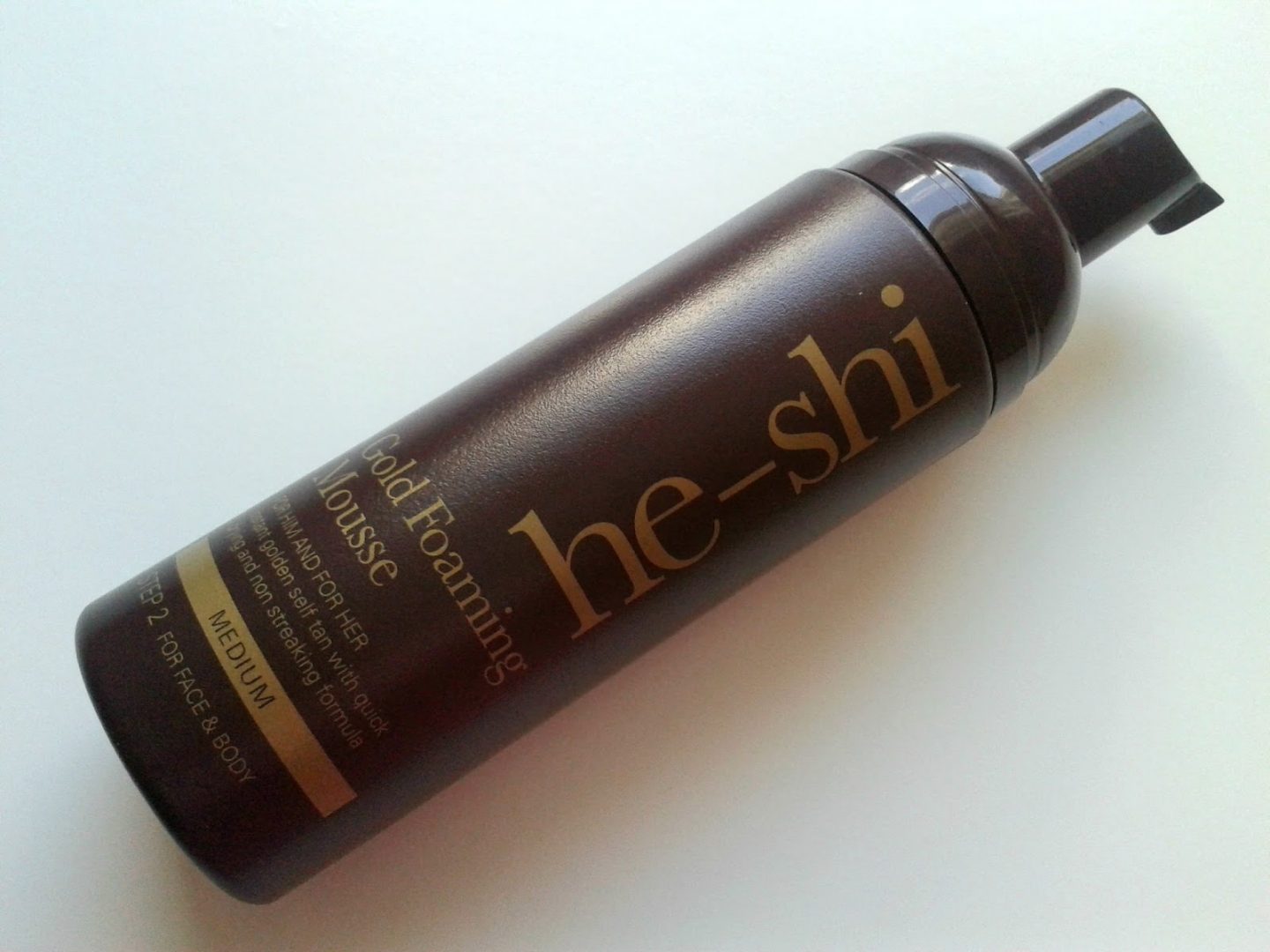 He-Shi Gold Foaming Mousse Summer Self Tanning Beauty Review
