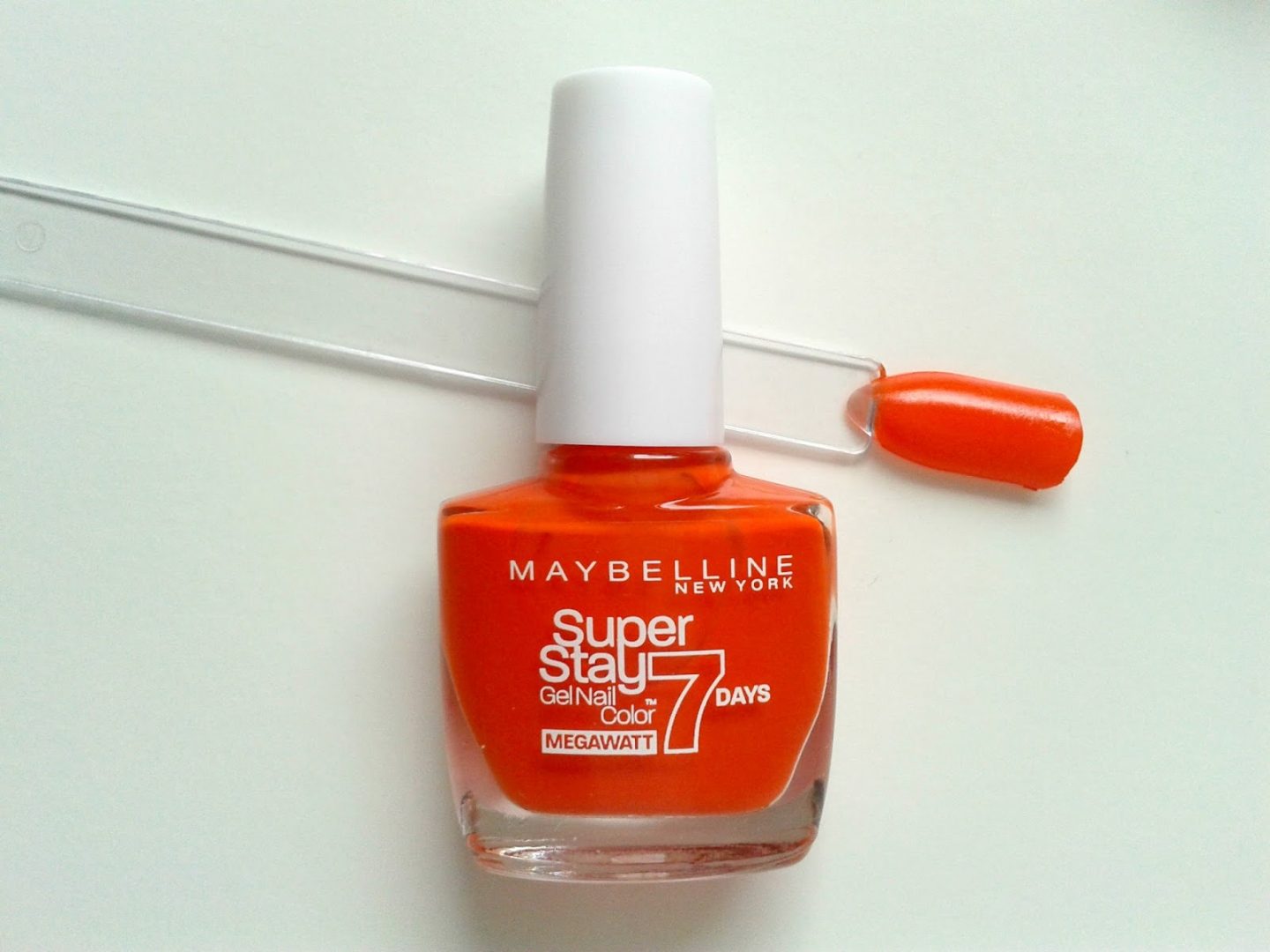 Maybelline New York Super Stay 7 Days Gel Nail Colours Orange Punch Beauty Review Swatch