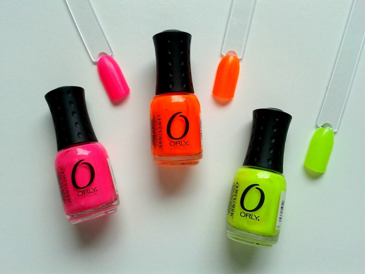 Orly Mani Mini Lacquer Trio Neon Shades Swatches