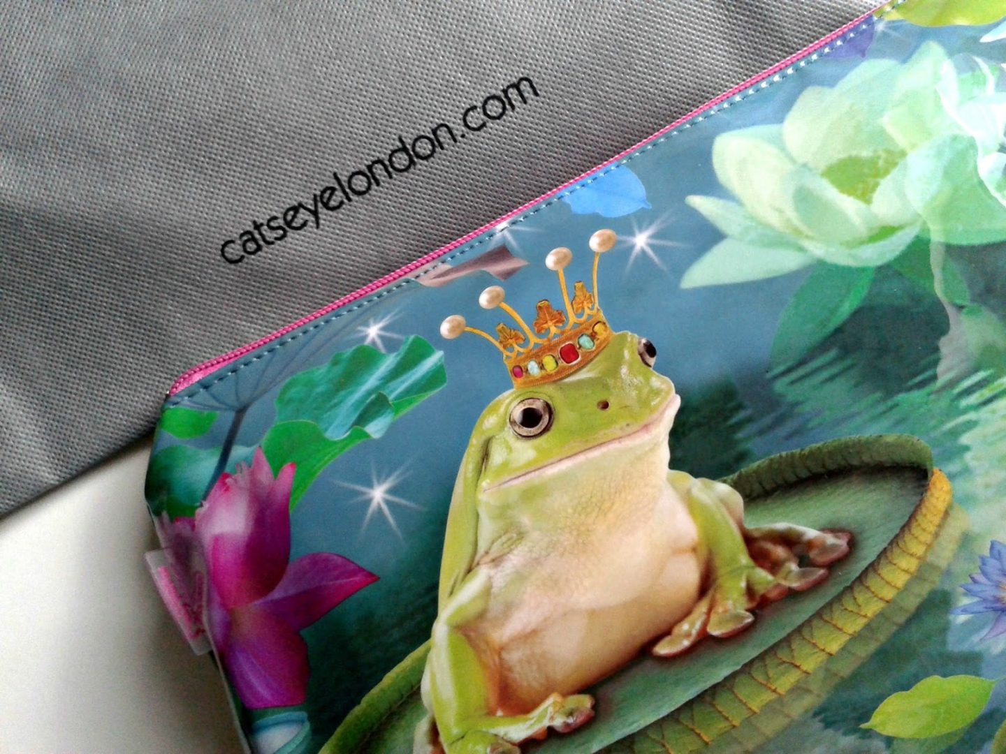 Catseye London Frog Prince Wash Bag Beauty Review Fairytale Collection Dustbag