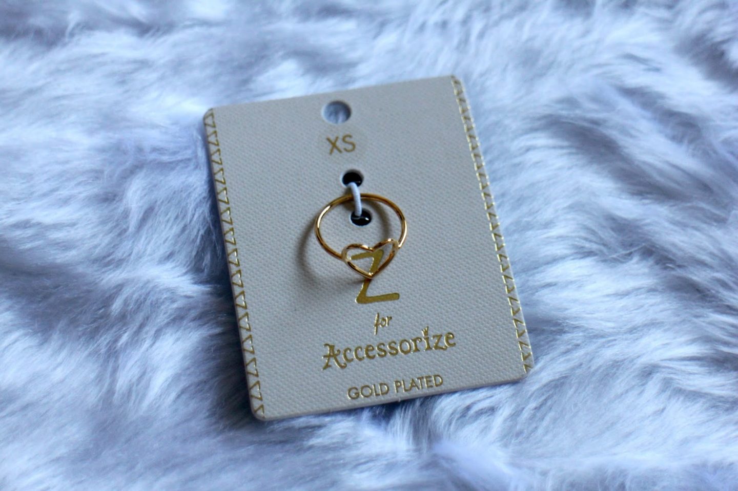 Z for Accessorize Cut Out Heart Ring