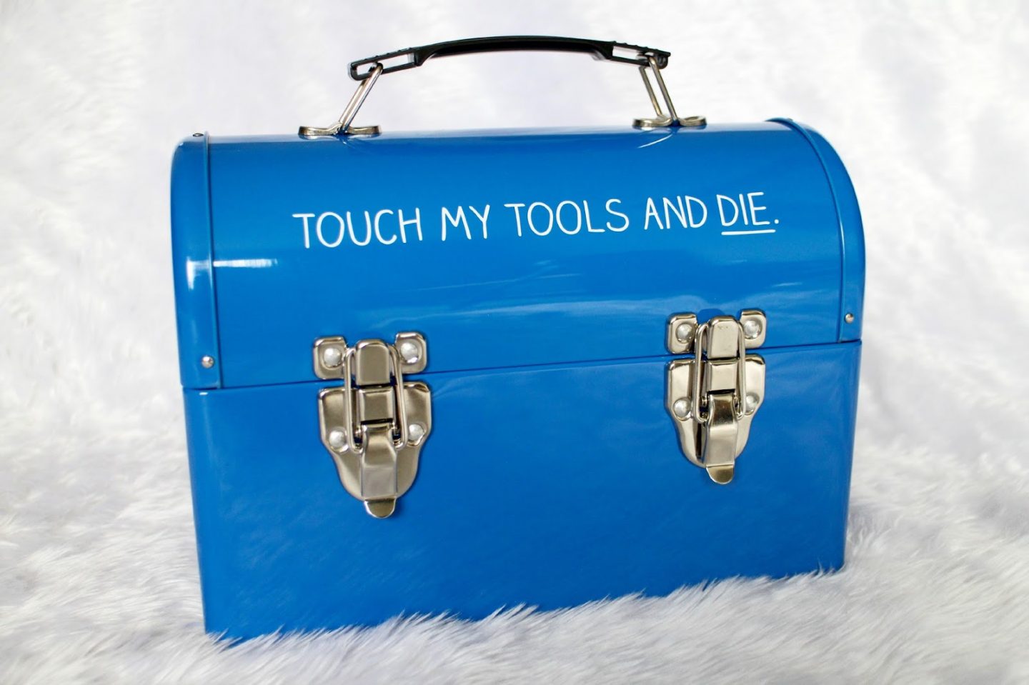 Happy Jackson Blue 'Touch My Tools' Tool Box
