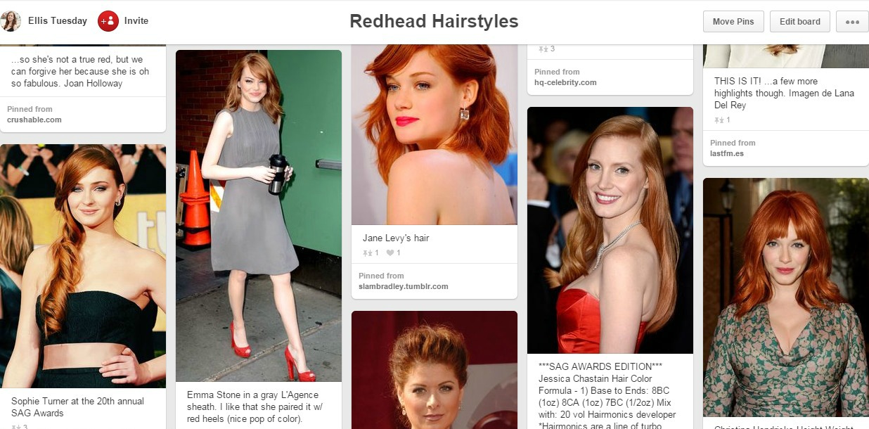 Redhead Hairstyle Board Beauty Pinterest