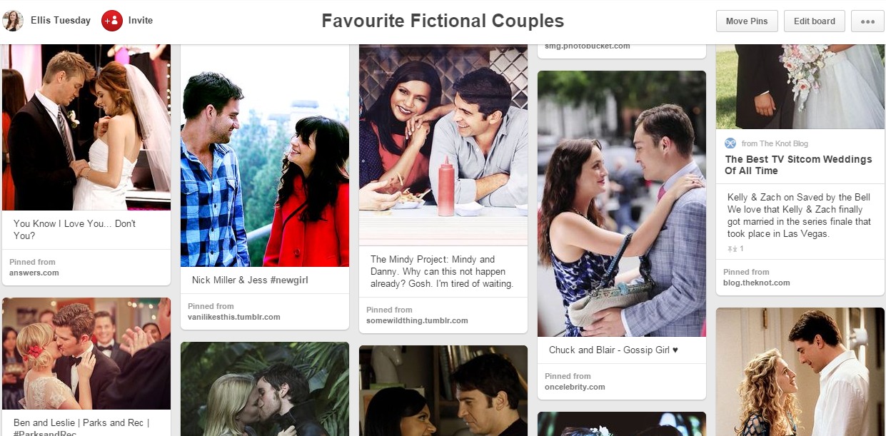 TV Love Pinterest Board