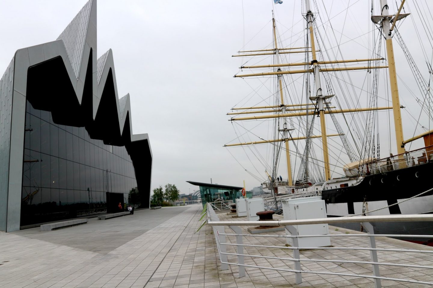 Glasgow Riverside Museum Tall Ship