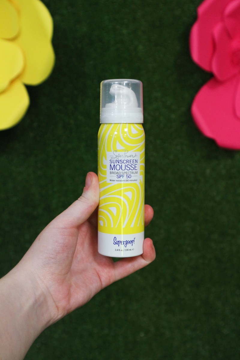 supergoop sunscreen mousse review
