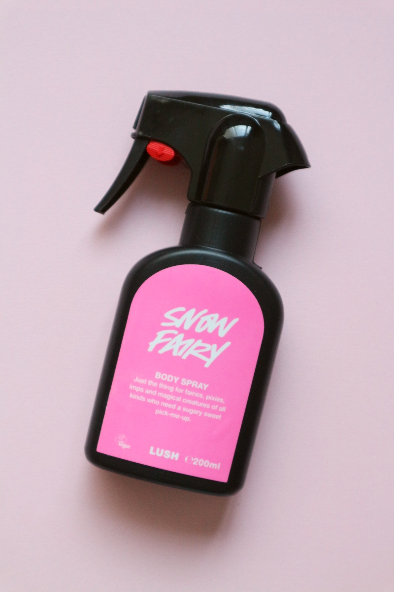 lush snow fairy body spray