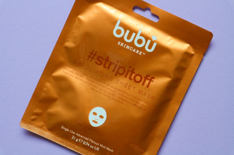 bubu exfoliating mask review