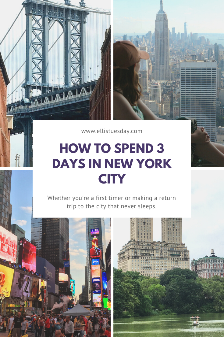 3 day new york itinerary