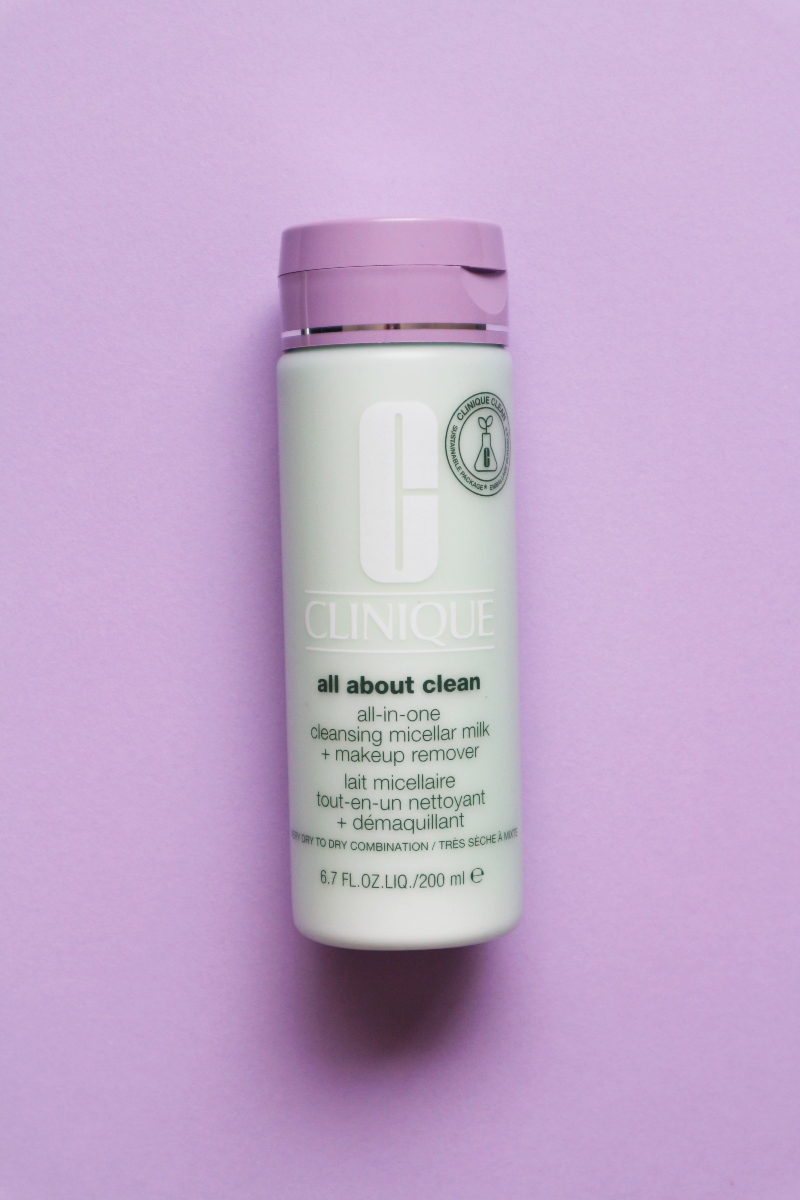clinique all about clean all-in-one cleansing micellar milk + makeup remover