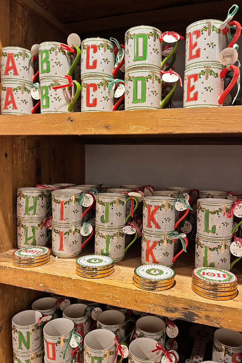 anthropologie christmas mugs
