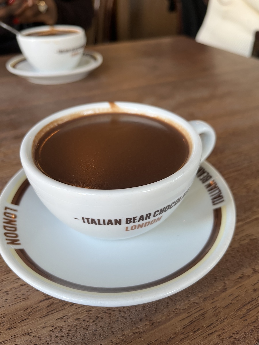italian bear chocolate hot chocolate