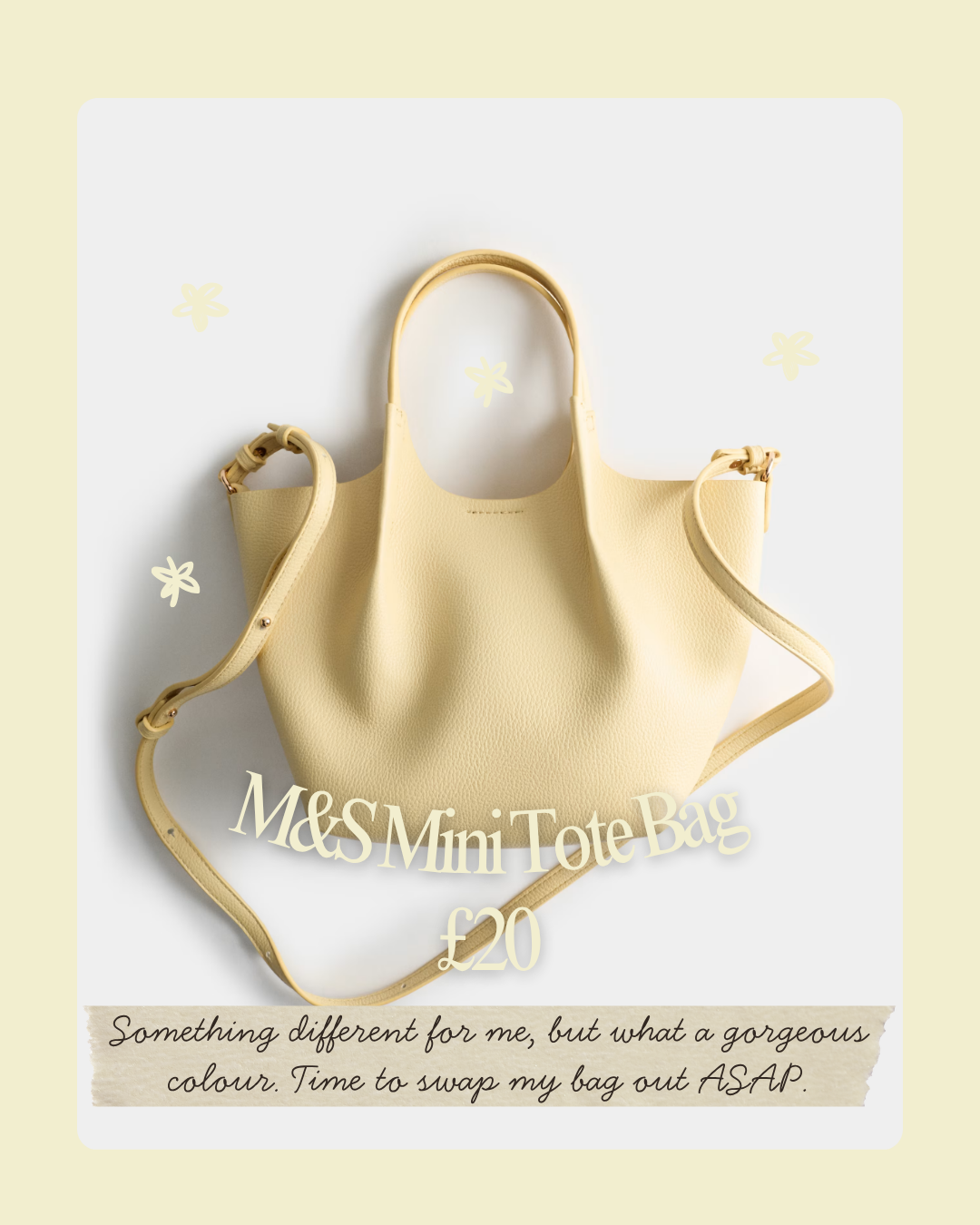 marks and spencer yellow bag