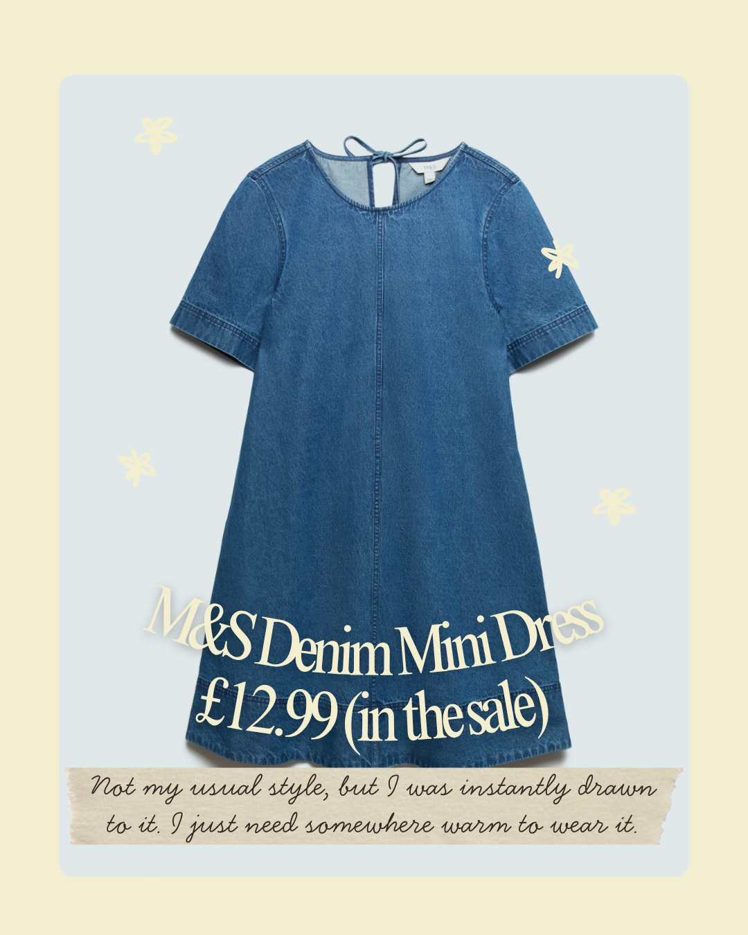 denim mini dress best