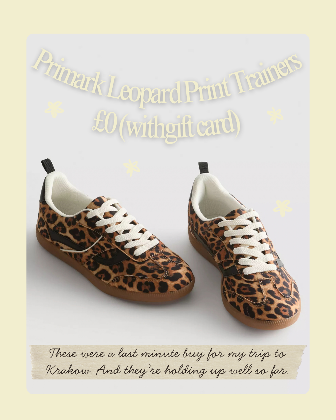 primark leopard trainers